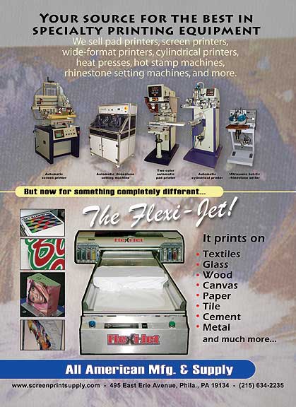 Full Page Advertisement for All American Supply