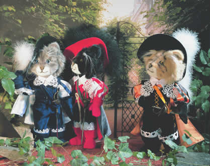 Buy these for me, Mommie! The Three Musketeers from Kosen's Fairy Tale World doll collection.
